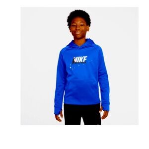 New Unisex Nike Kids ThermaFit hoodie - Royal Blue